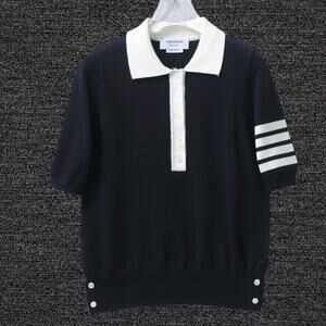Thom Browne Black Short Sleeve T-Shirt